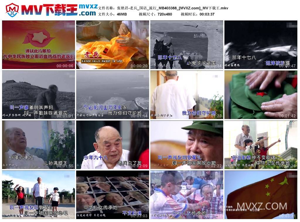 张艳君-老兵_国语_流行_MB403388